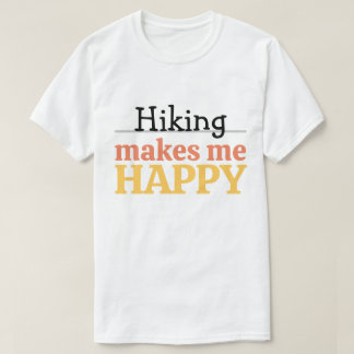 Wandelen Maakt Me Gelukkig Citaat Levendig Moderne T-shirt