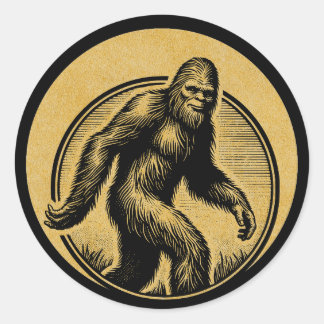 Wandelen met Bigfoot Ronde Sticker