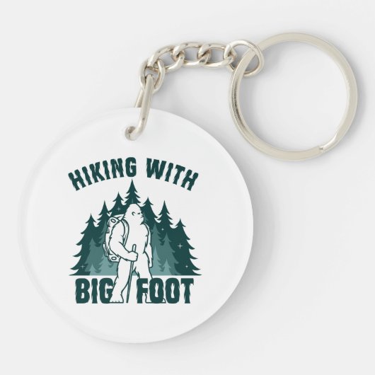 Wandelen met Bigfoot Sleutelhanger (Achterkant)