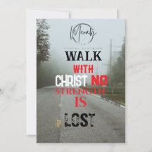 Wandelen met Christus geen kracht verloren" T-shir