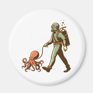 Wandelen met de octopus magneet