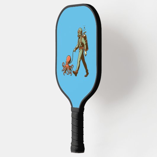 Wandelen met de octopus pickleball paddle (Links)