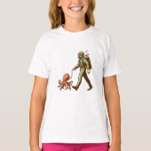 Wandelen met de octopus t-shirt (Voorkant)