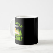 Wandelen met een doel Discgolf Koffiemok (Voorkant links)