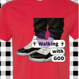 Wandelen met God - Christelijk T-shirt