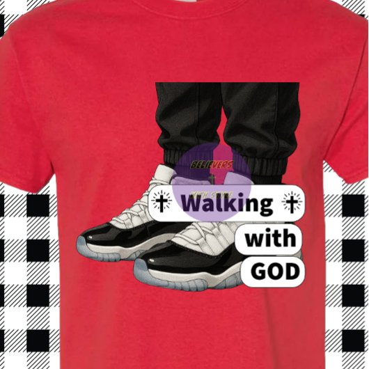Wandelen met God - Christelijk T-shirt