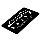 Wandelen met Honden Flex Magnet-Black Magneet (Linkerzijde)