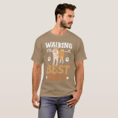 Wandelen met mijn beste vriend Akita T-shirt (Voorkant volledig)