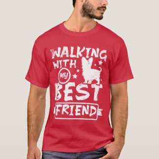 Wandelen met mijn beste vriend Yorkie Boy T-shirt