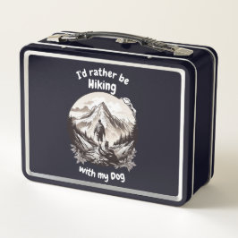 Wandelen met mijn hond Metal Lunchbox