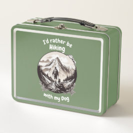 Wandelen met mijn hond Metal Lunchbox