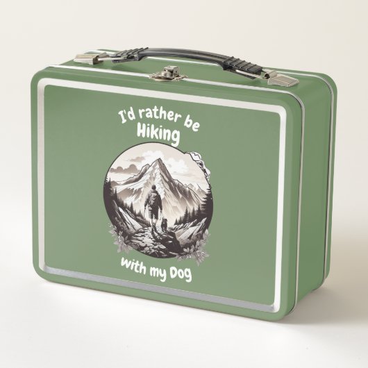 Wandelen met mijn hond Metal Lunchbox (Voorkant)