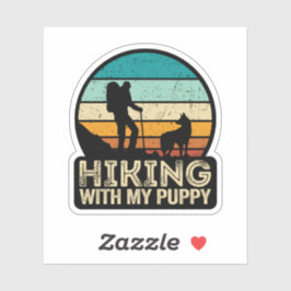 wandelen met mijn puppy sticker