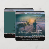 Wandelen Mijn Rendier Jaarlijks Kerstfeest Kaart (Voorkant / Achterkant)