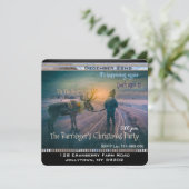 Wandelen Mijn Rendier Jaarlijks Kerstfeest Kaart (Staand voorkant)