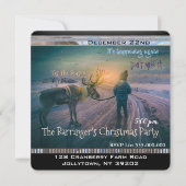 Wandelen Mijn Rendier Jaarlijks Kerstfeest Kaart (Voorkant)