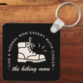 Wandelen moeder wandelaar grappig outdoor retro  z sleutelhanger (Achterkant)