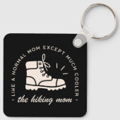 Wandelen moeder wandelaar grappig outdoor retro  z sleutelhanger (Achterkant)