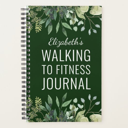 Wandelen naar Fitness Weekly Goals Planner (Voorkant)