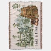 Wandelen naar Mountain Outdoor Natuur Deken (Voorkant Verticaal)