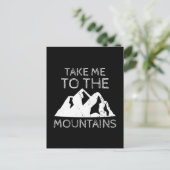 Wandelen - Neem me mee naar de bergen Funny Hiking Briefkaart (Staand voorkant)