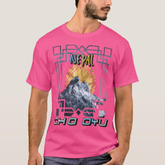 Wandelen Nepal Cho Oyu Mountain Hike bergbeklimmer T-shirt