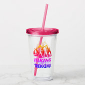 Wandelen of Trekken Acryl Drinkbeker (Achterkant)