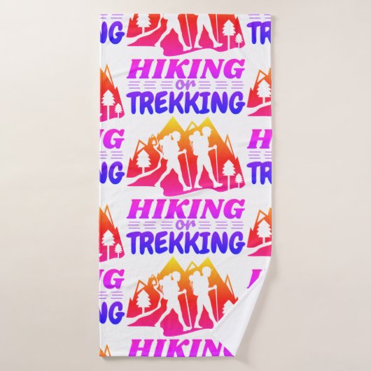 Wandelen of Trekken Badhanddoek (Badhanddoek)