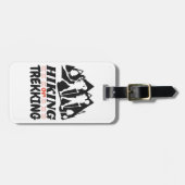 Wandelen of Trekken Bagagelabel (Voorkant horizontaal)