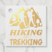 Wandelen of Trekken Bedankjes Labels (Voorkant)