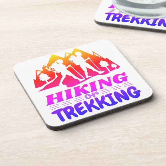 Wandelen of Trekken Bier Onderzetter (Linkerzijde)
