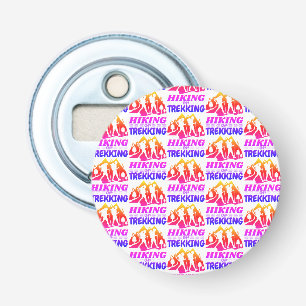 Wandelen of Trekken Button Flesopener