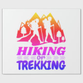 Wandelen of Trekken Cadeaupapier (Vlak)