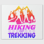 Wandelen of Trekken Cadeaupapier (Vlak)