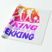 Wandelen of Trekken Cadeaupapier (Uitgerold)