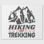 Wandelen of Trekken Cadeaupapier (Vlak)