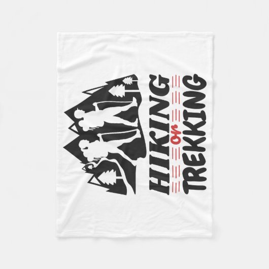 Wandelen of Trekken Fleece Deken (Voorkant)
