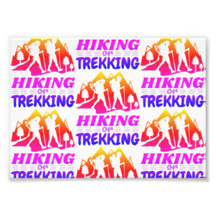 Wandelen of Trekken Foto Afdruk