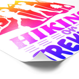 Wandelen of Trekken Foto Afdruk