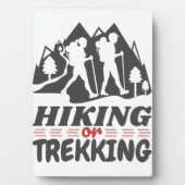 Wandelen of Trekken Fotoplaat (voorkant)