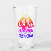 Wandelen of Trekken Glas (Achterkant)