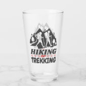 Wandelen of Trekken Glas (Achterkant)