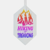 Wandelen of Trekken Glas Ornament (Voorkant Rechts)