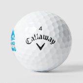 Wandelen of Trekken Golfballen (Logo)