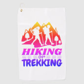 Wandelen of Trekken Golfhanddoek (Voorkant)