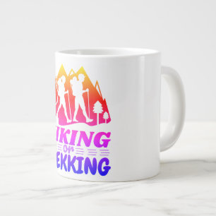 Wandelen of Trekken Grote Koffiekop
