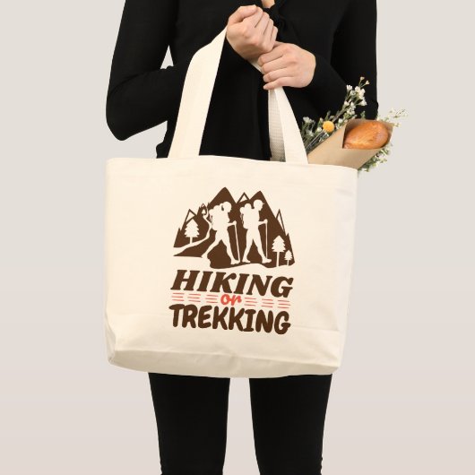 Wandelen of Trekken Grote Tote Bag (Voorkant (product))