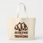 Wandelen of Trekken Grote Tote Bag (Voorkant)