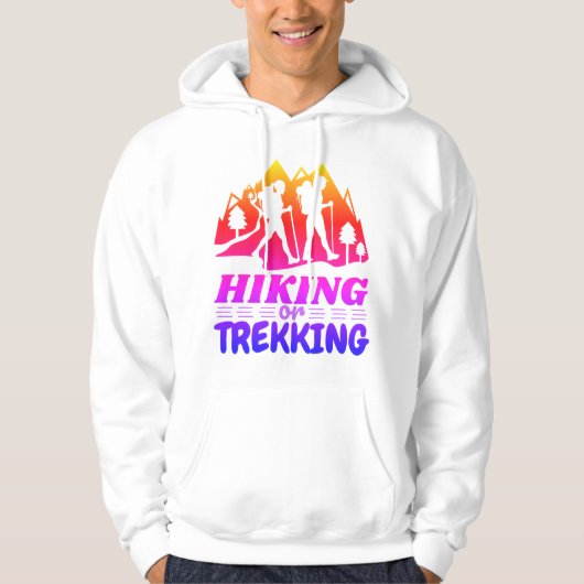 Wandelen of Trekken Hoodie (Voorkant)