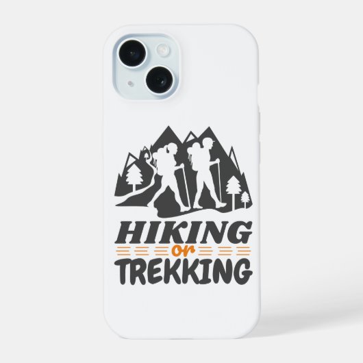 Wandelen of Trekken iPhone 15 Case (Achterkant)